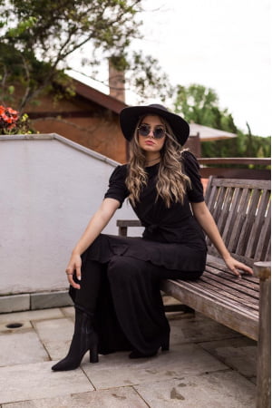 CONJUNTO SUEDE PRETO CONJUNTO SUEDE PRETO